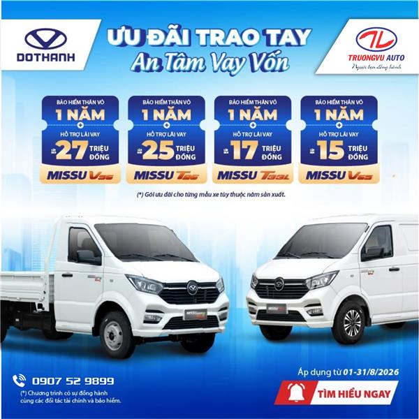 Khuyến mại DOTHANH MISSU Tháng 8.2026