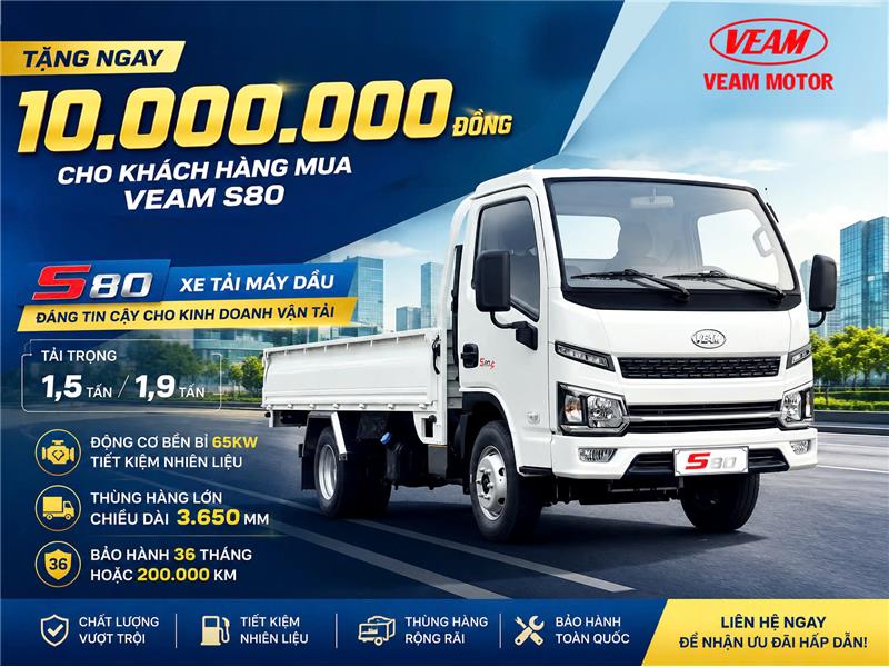 Khuyến mại VEAM S80 Tháng 8.2026
